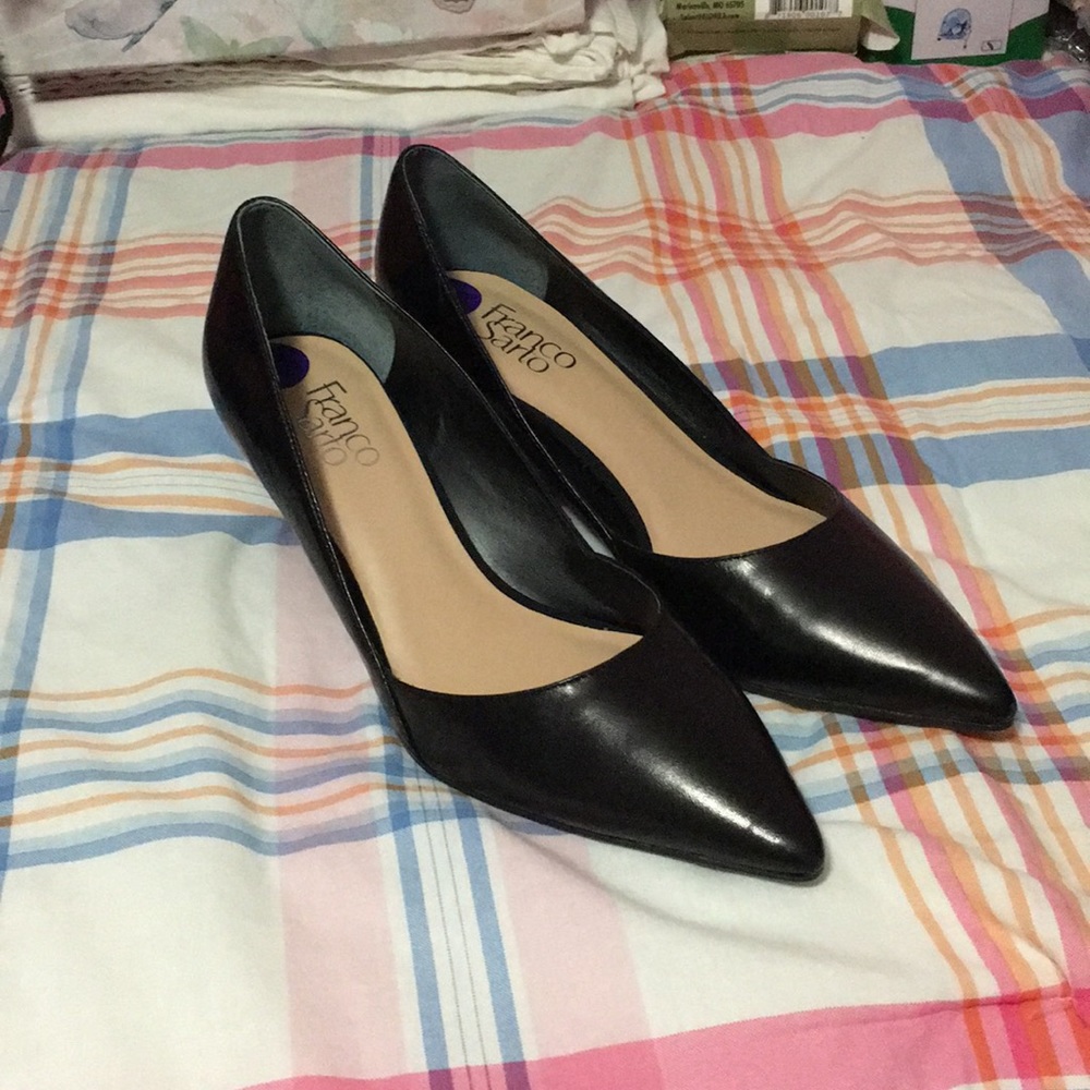 Franco Sarto Woman’s Black Heels Sz 8 1/2